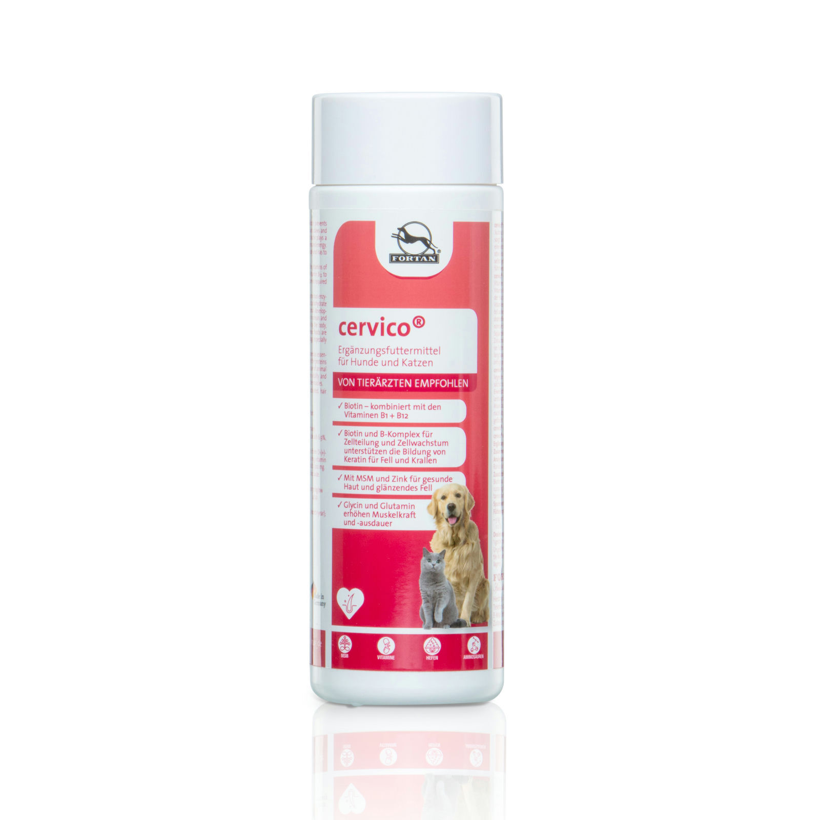 Fortan Ergänzungsfutter & Aufzucht Fortan Cervico Pulver mit Biotin 300 g