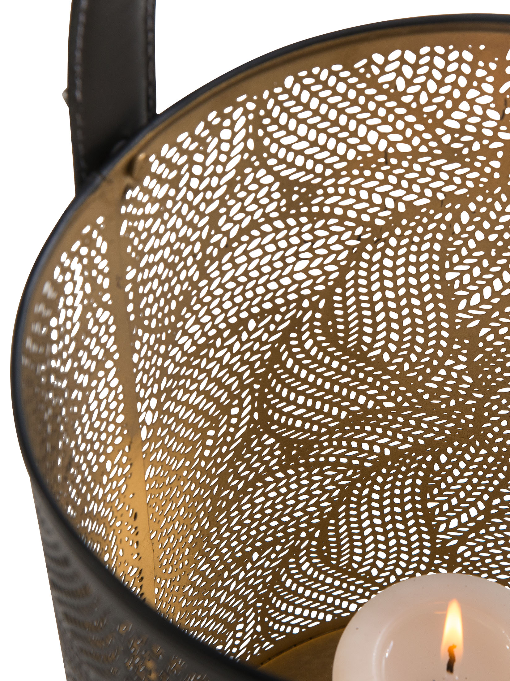 Verucca Windlicht, Black/Gold