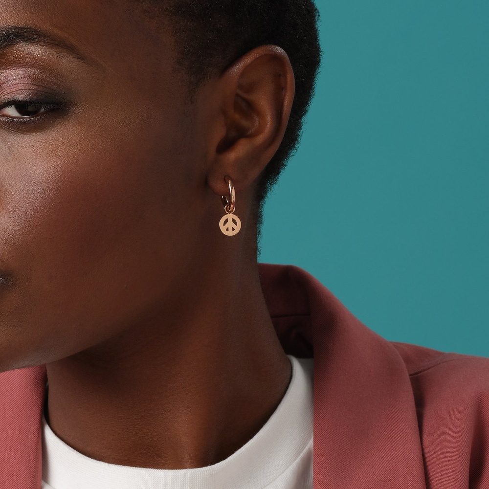 GMK Collection Créoles Acier inoxydable Boucles d'oreilles