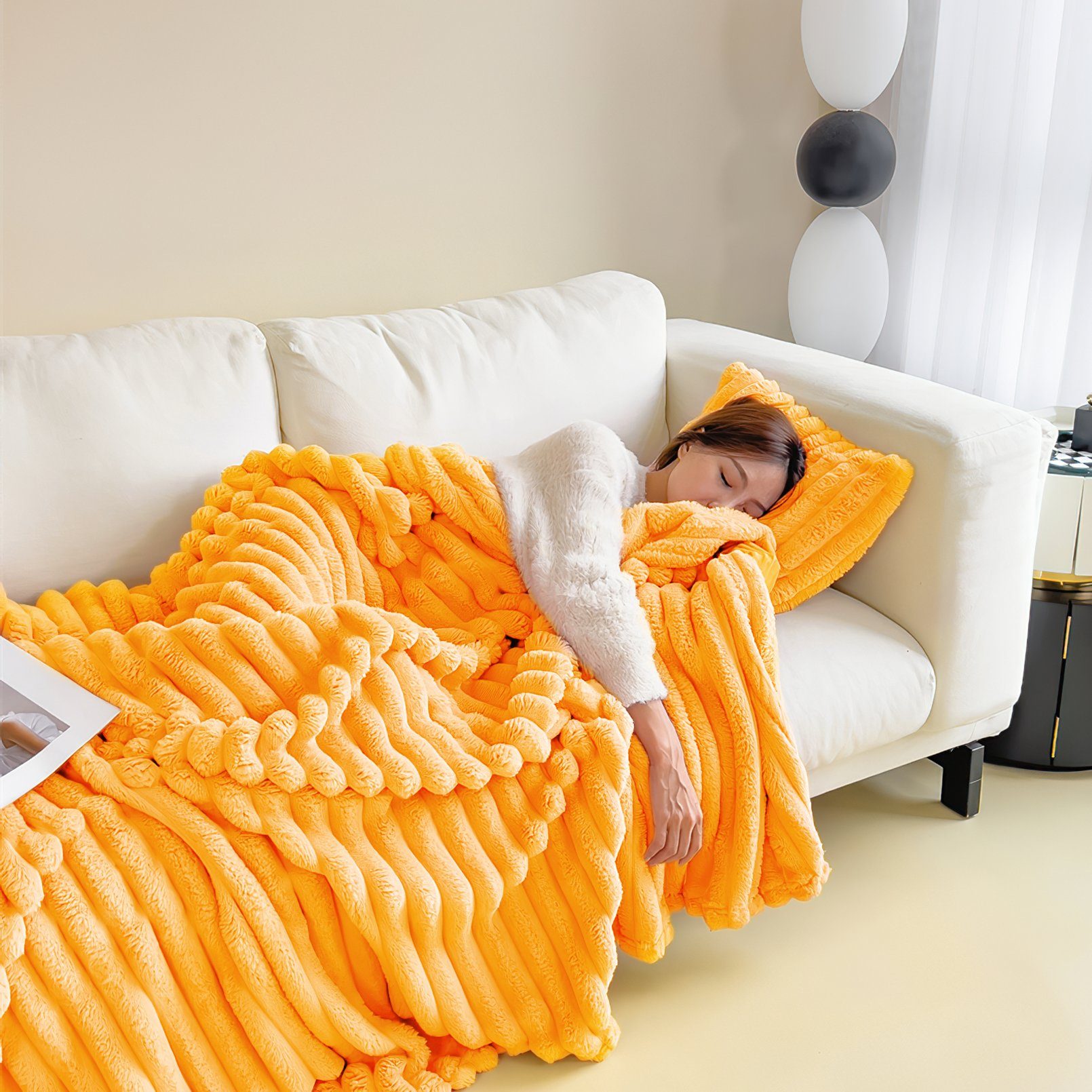 Wohndecke MT08, KEAYOO, Fleecedecke Warm Sofadecke 150x200cm Warm und Weich Mircofaser