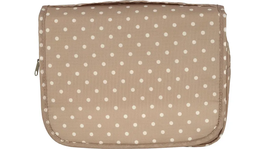 Soapland manòu Kulturtasche beige gepunktet zum Aufhängen