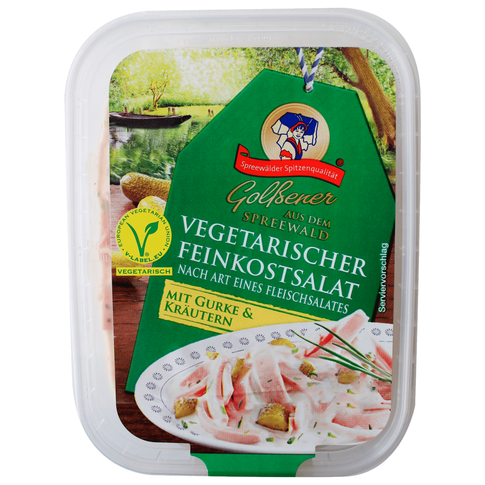 Golßener Vegetarischer Feinkostsalat mit Gurke und Kräutern 150g