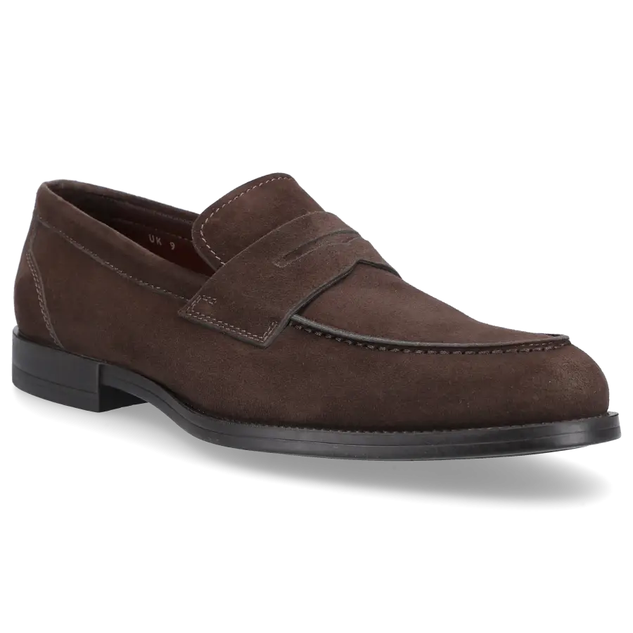 Santoni - Loafer 17708 Veloursleder - braun
