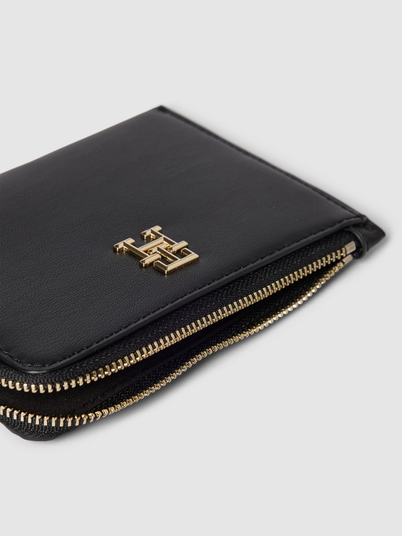 Portemonnaie in Leder-Optik Modell 'FEMININE' in schwarz
