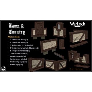 WarLock Dungeon Tiles: Town & Village