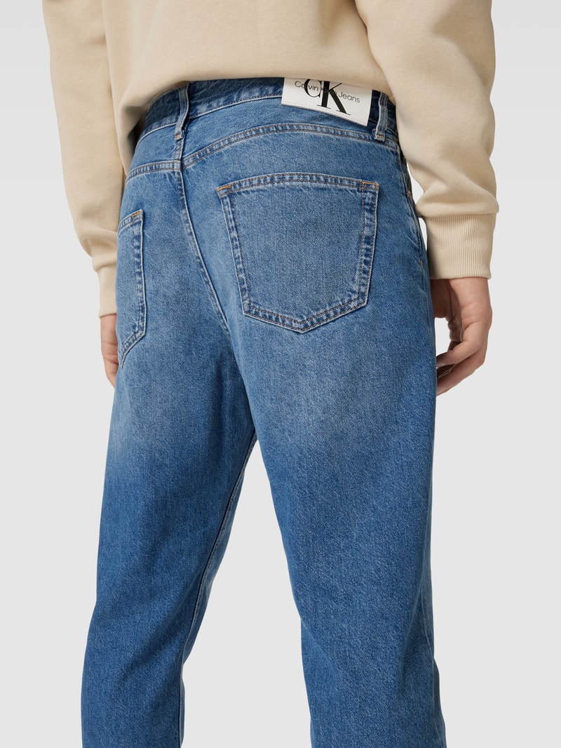 Dad Fit Jeans mit Label-Details Modell 'DAD' in jeans