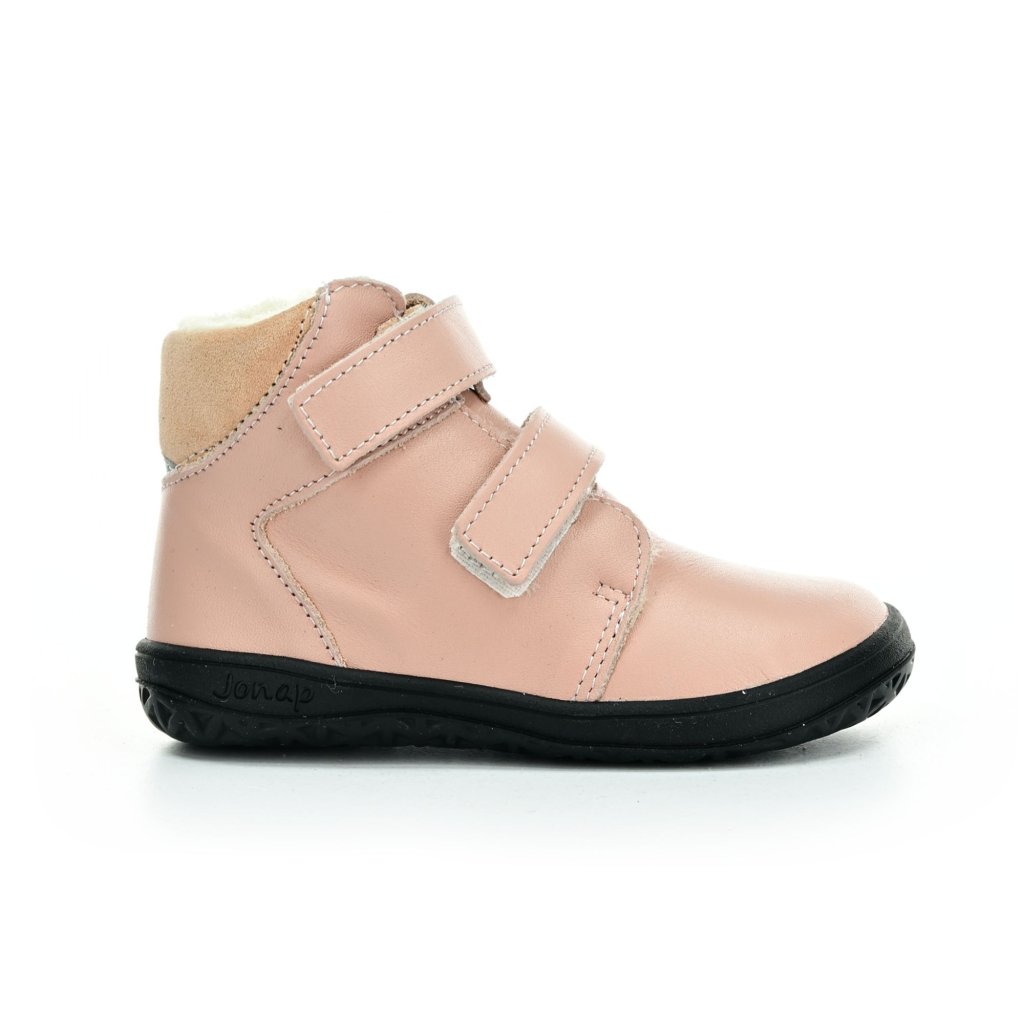 Jonap B4 MV Slim hautfarbene mit Wolle gefütterte Winter-Barfußschuhe