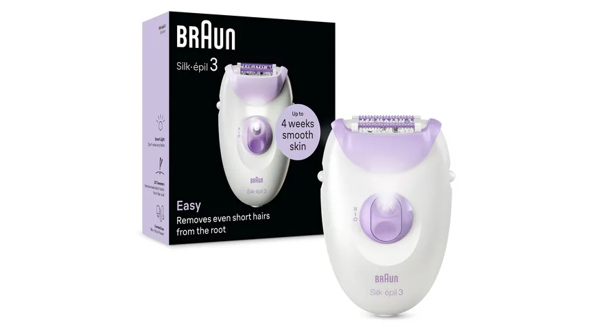 BRAUN Epilierer Silk-épil 3, 3-000 Lila