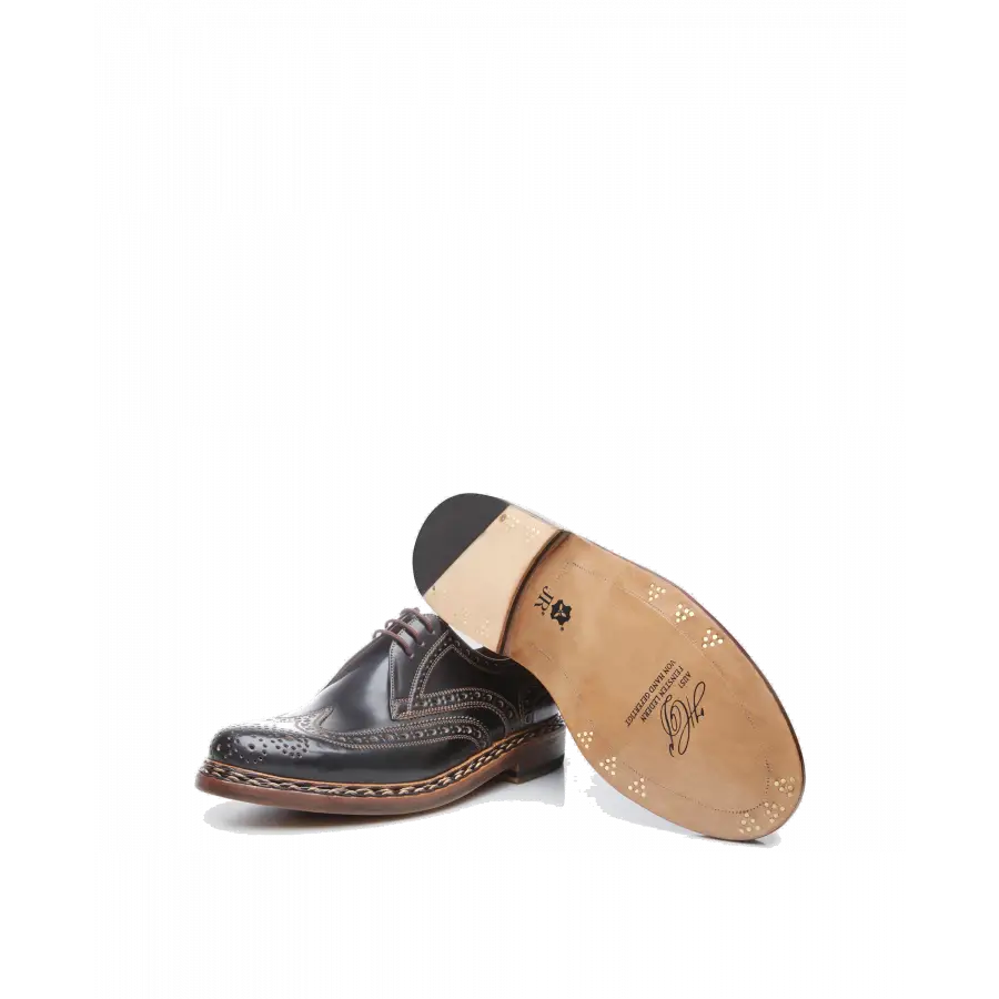Heinrich Dinkelacker - Businessschuhe Derby BUDA FULL-BROGUE C Cordovan - blau