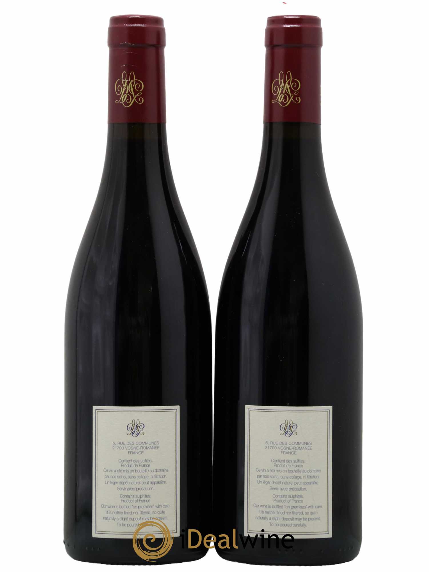 Nuits Saint-Georges 1er Cru Les Chaignots Mugneret-Gibourg (Domaine)  2018 - Lot de 2 Bouteilles