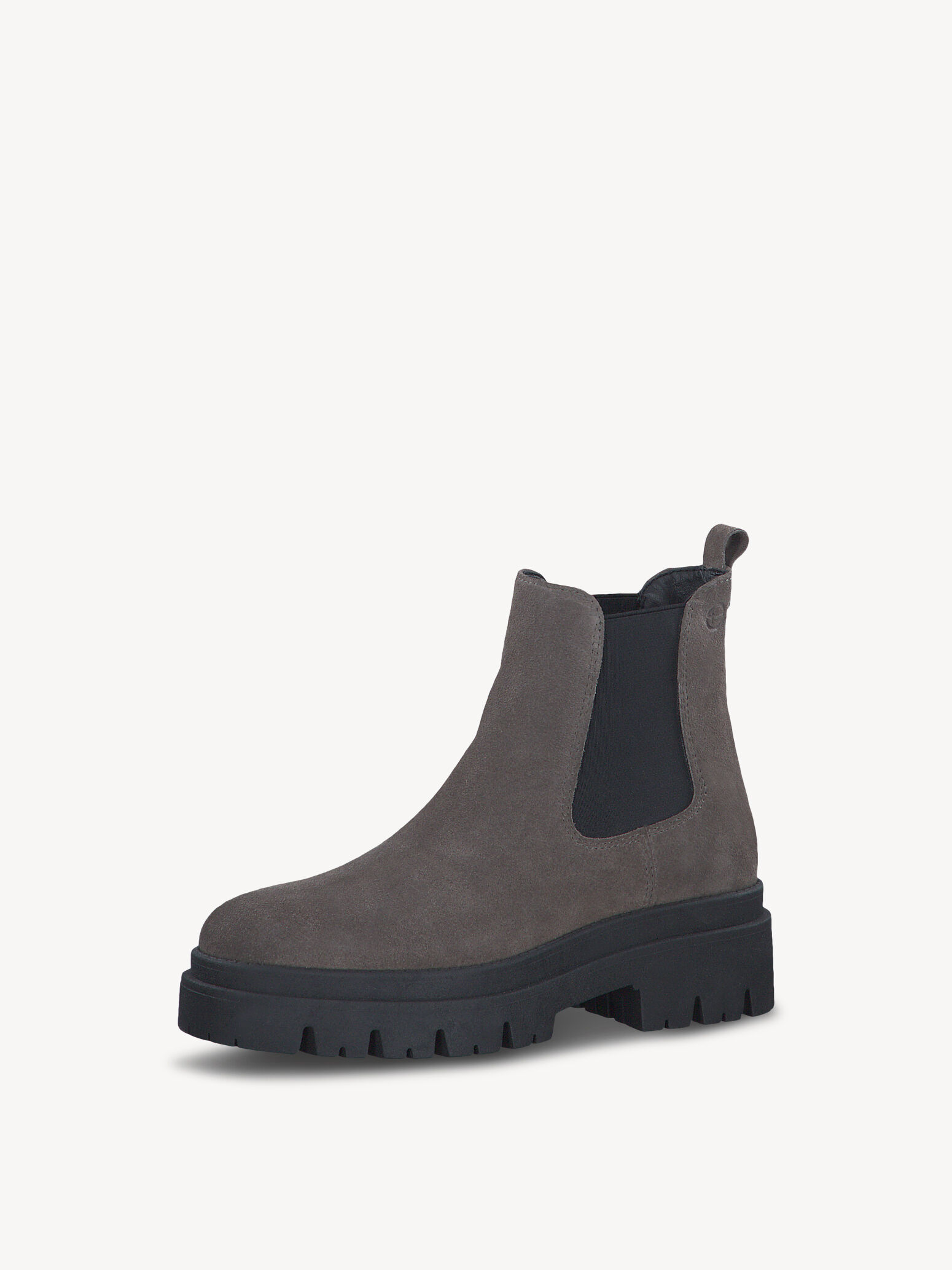 Bottine Chelsea en cuir - gris