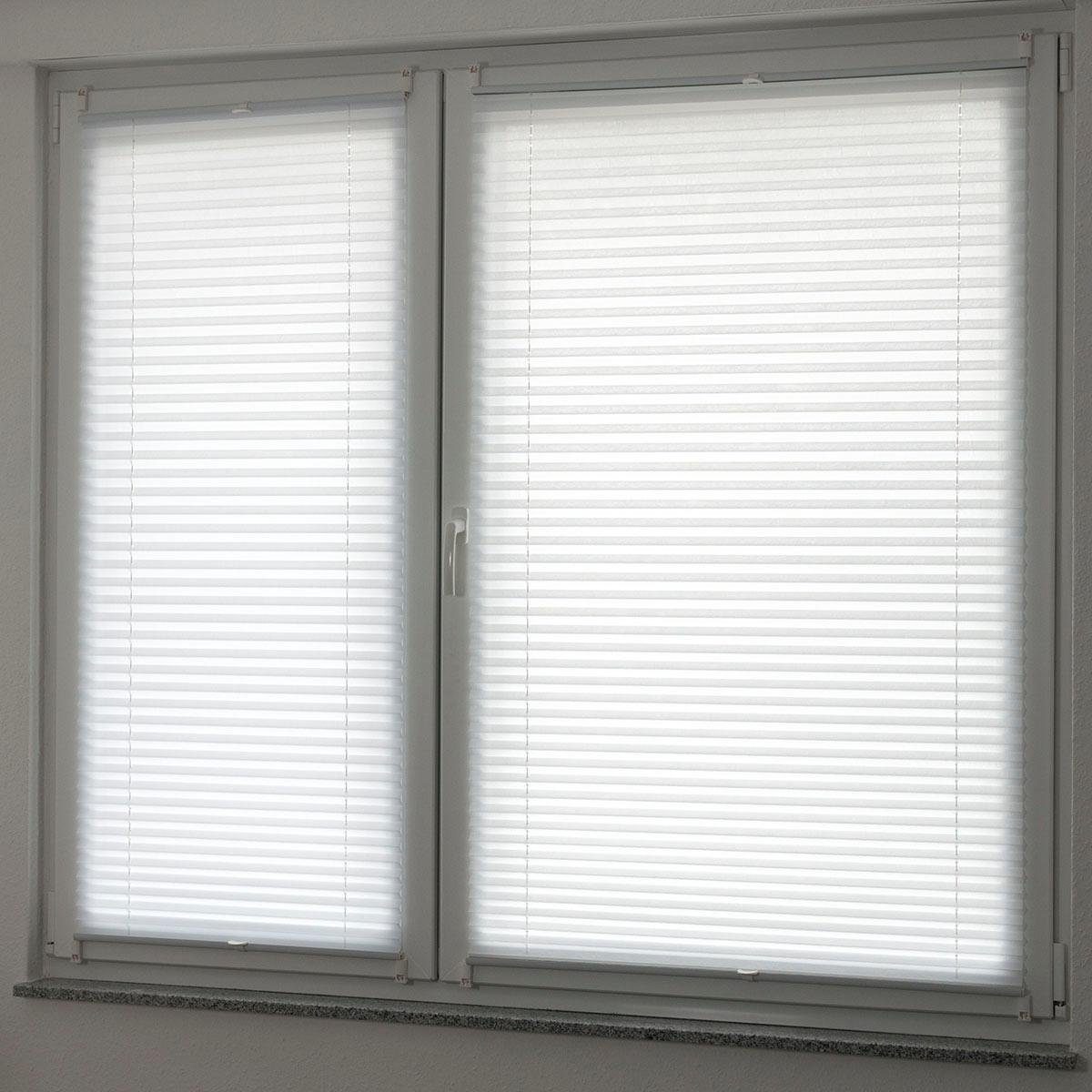 Plissee Brisa, Kutti, Lichtschutz, ohne Bohren, verspannt, Klemmfix, Klemmfix, Sichtschutz, blickdicht, einfarbig, Klemmträger