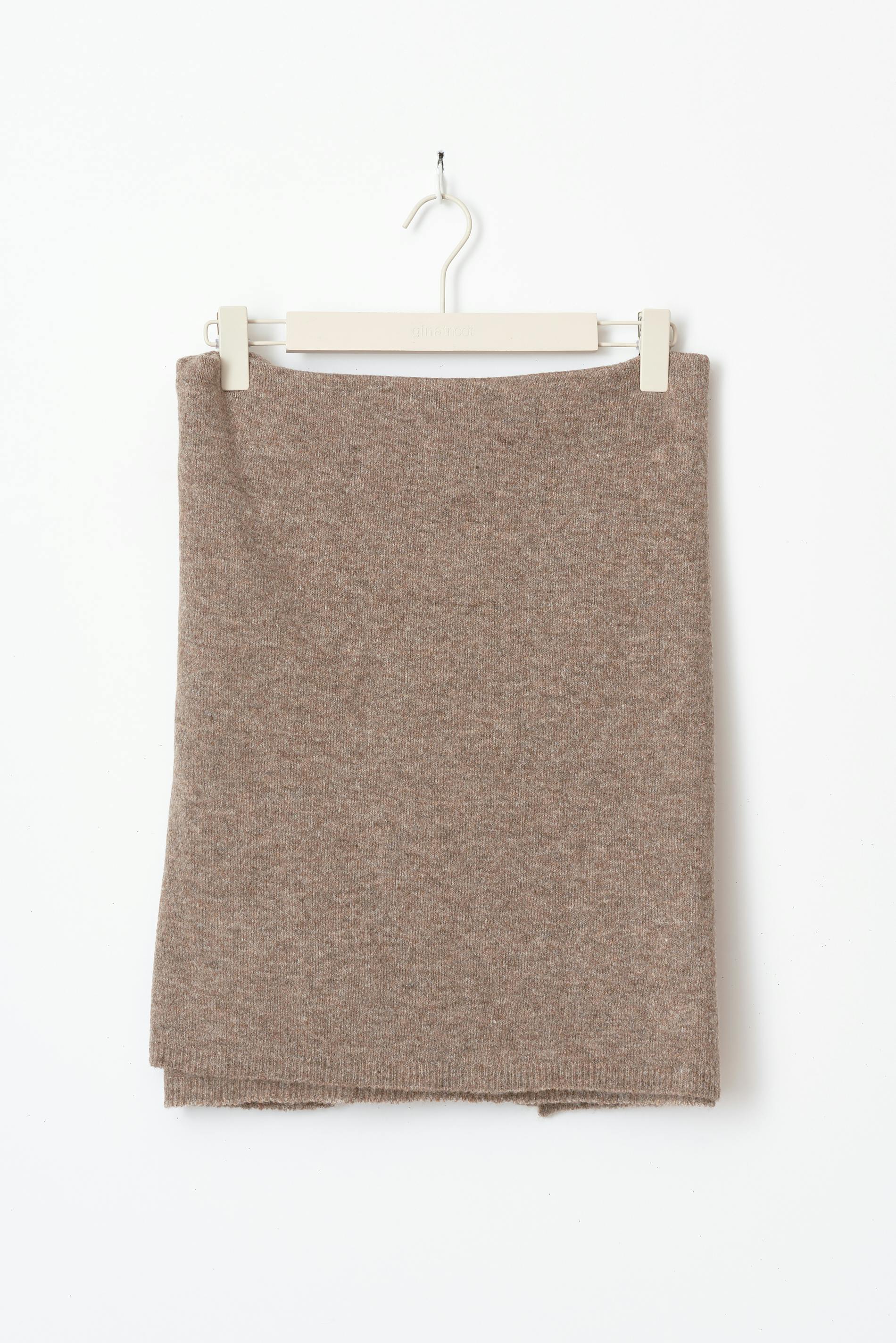 Soft knitted scarf
