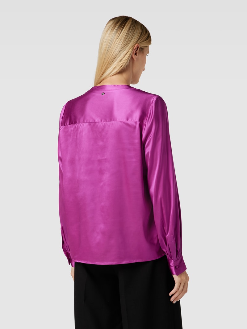 Bluse in Satin-Optik Modell 'ENFA' in fuchsia