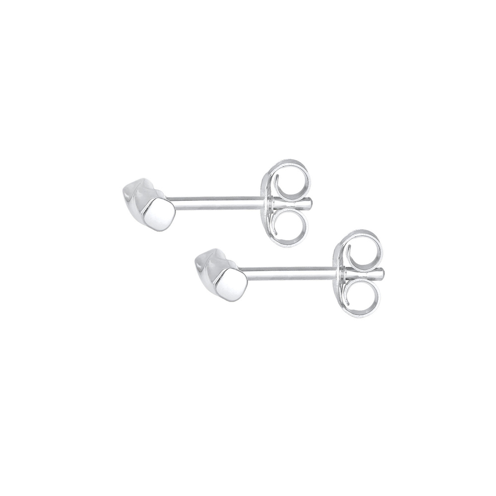 Elli Elli Boucles d'Oreilles Basic Géo Clous d'Oreille Femme - (925/1000) Argent Boucles d'oreilles