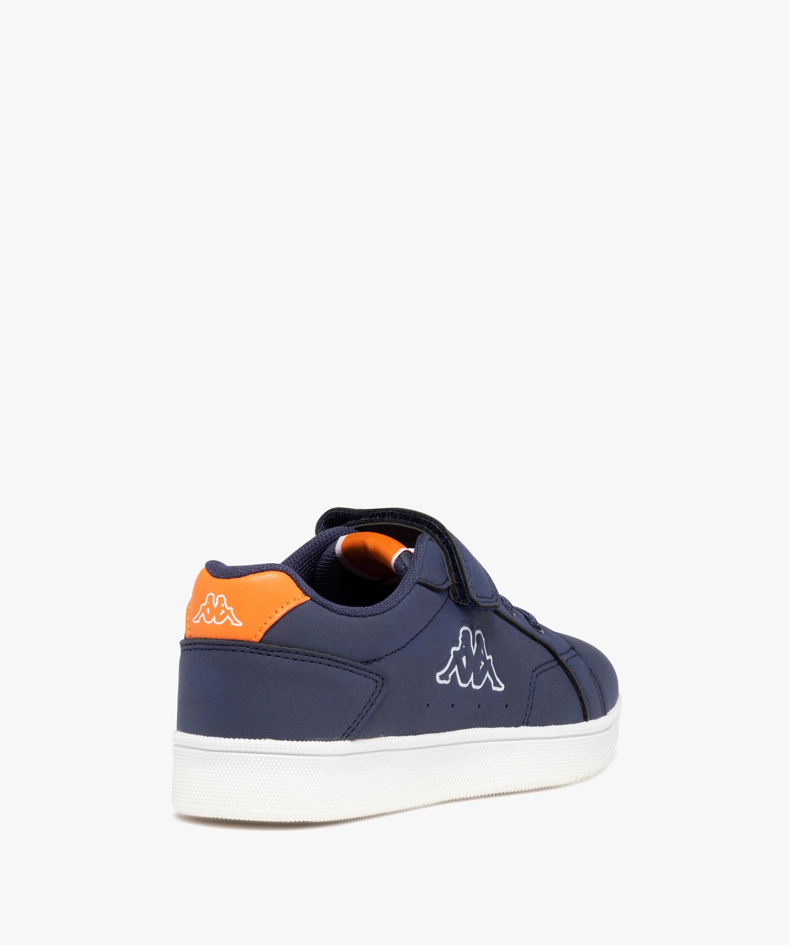 Baskets Garçon unies à lacets et scratch - Kappa marine | GEMO