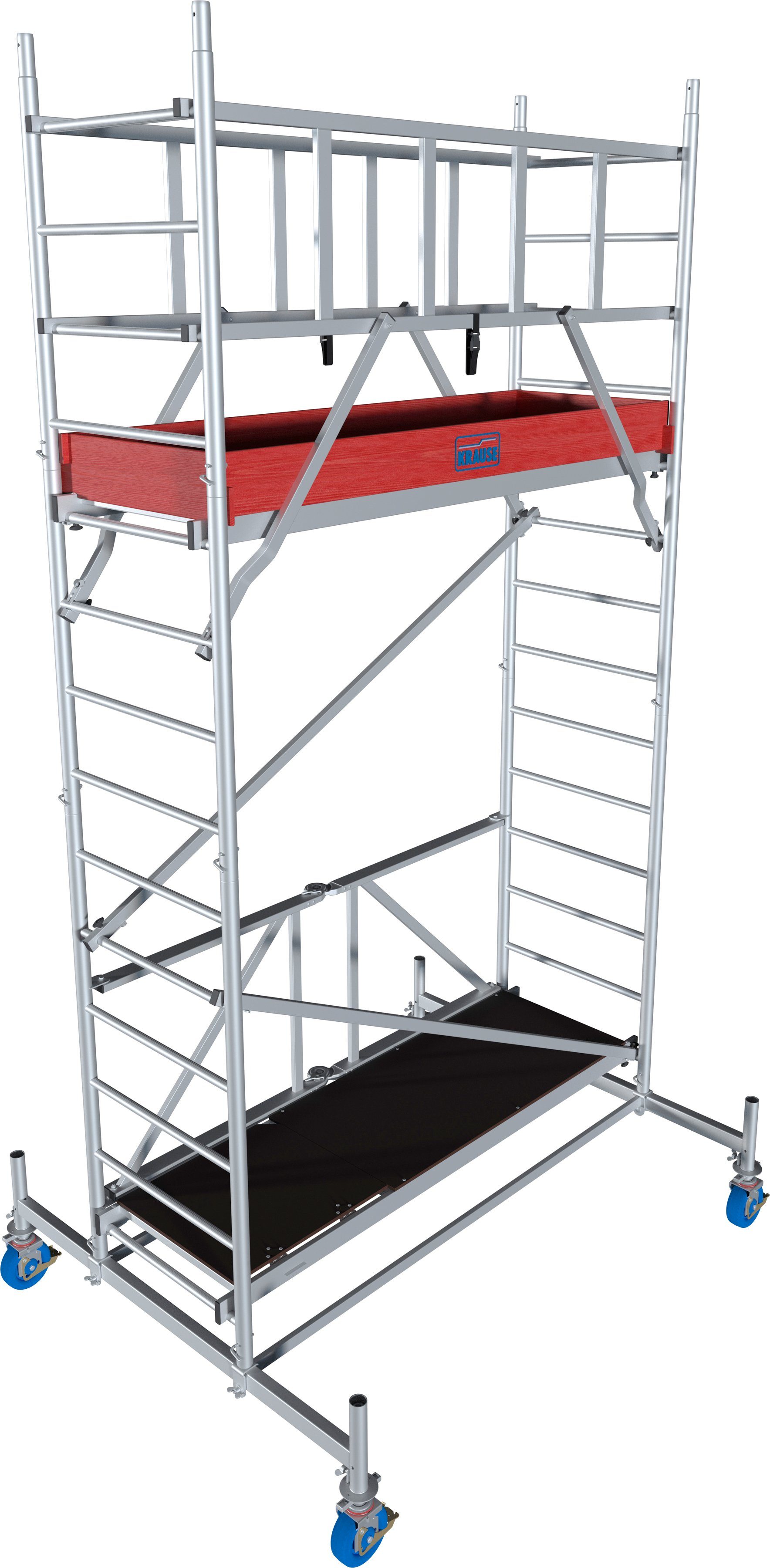 KRAUSE Fahrgerüst ProTec XS Alu-FaltGerüst, (Set), Arbeitshöhe: 4,8 Meter