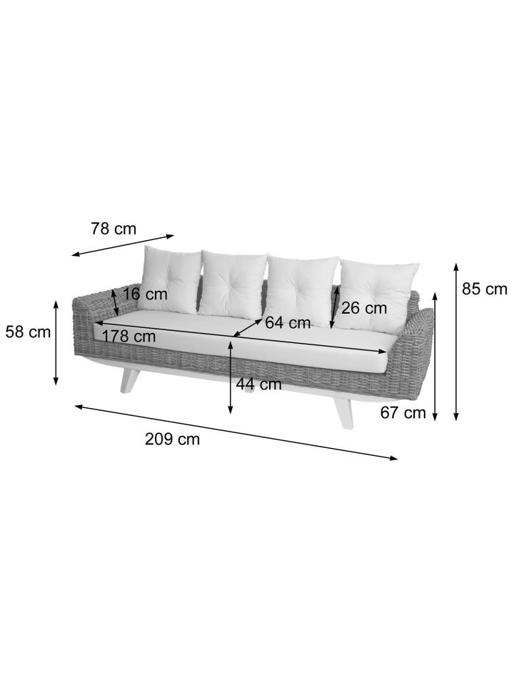 MCW Sofa M32 mit Kissen günstig kaufen onesize