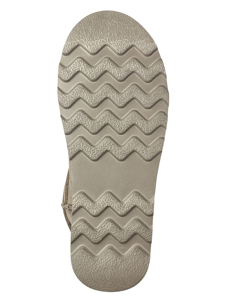 s.Oliver Leder-Ankle-Boots in Khaki günstig kaufen