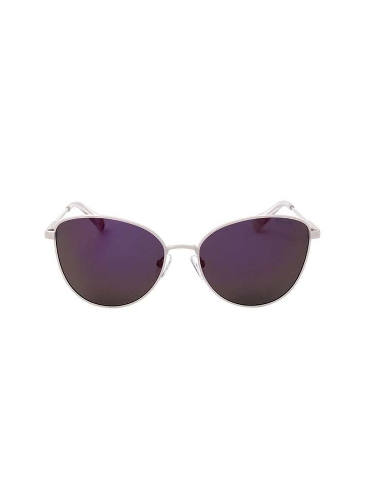 Polaroid Damen-Sonnenbrille in Weiß/ Lila günstig kaufen 55