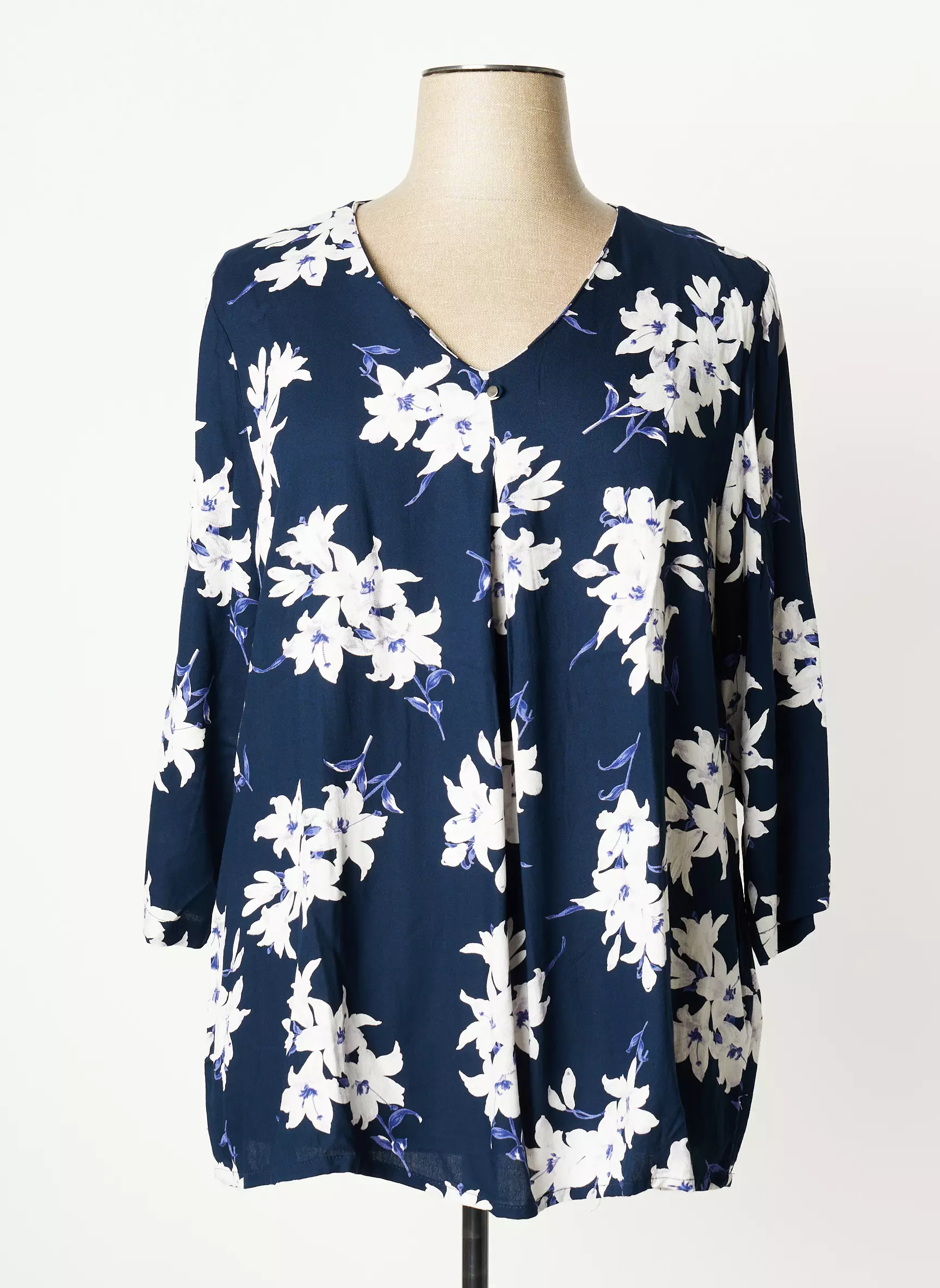 Ciso Tuniquemanchelongue Femme couleur bleu