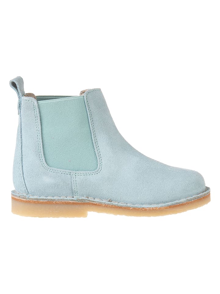 kmins Leder-Chelsea-Boots in Hellblau günstig kaufen