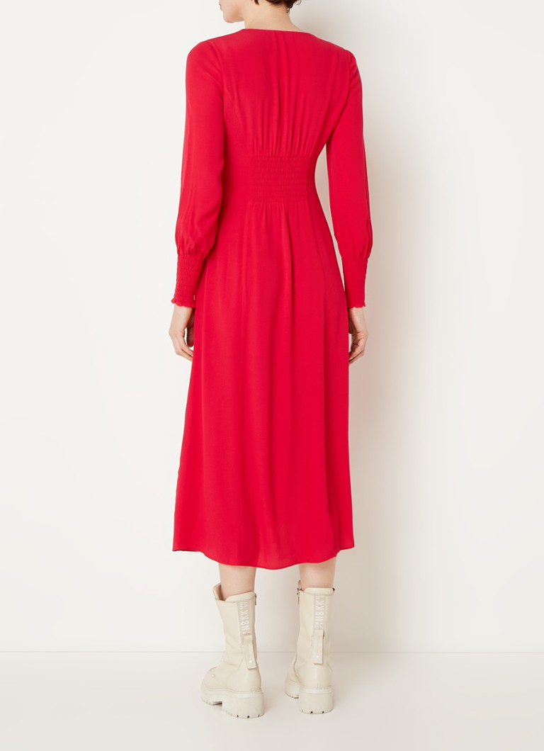 Rochie midi cu volane Ilana