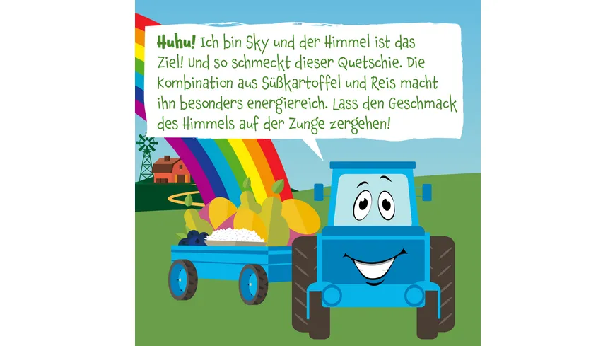 pumpkin organics Bio Quetschie Süßkartoffel, Reis, Birne und Blaubeere 100 g