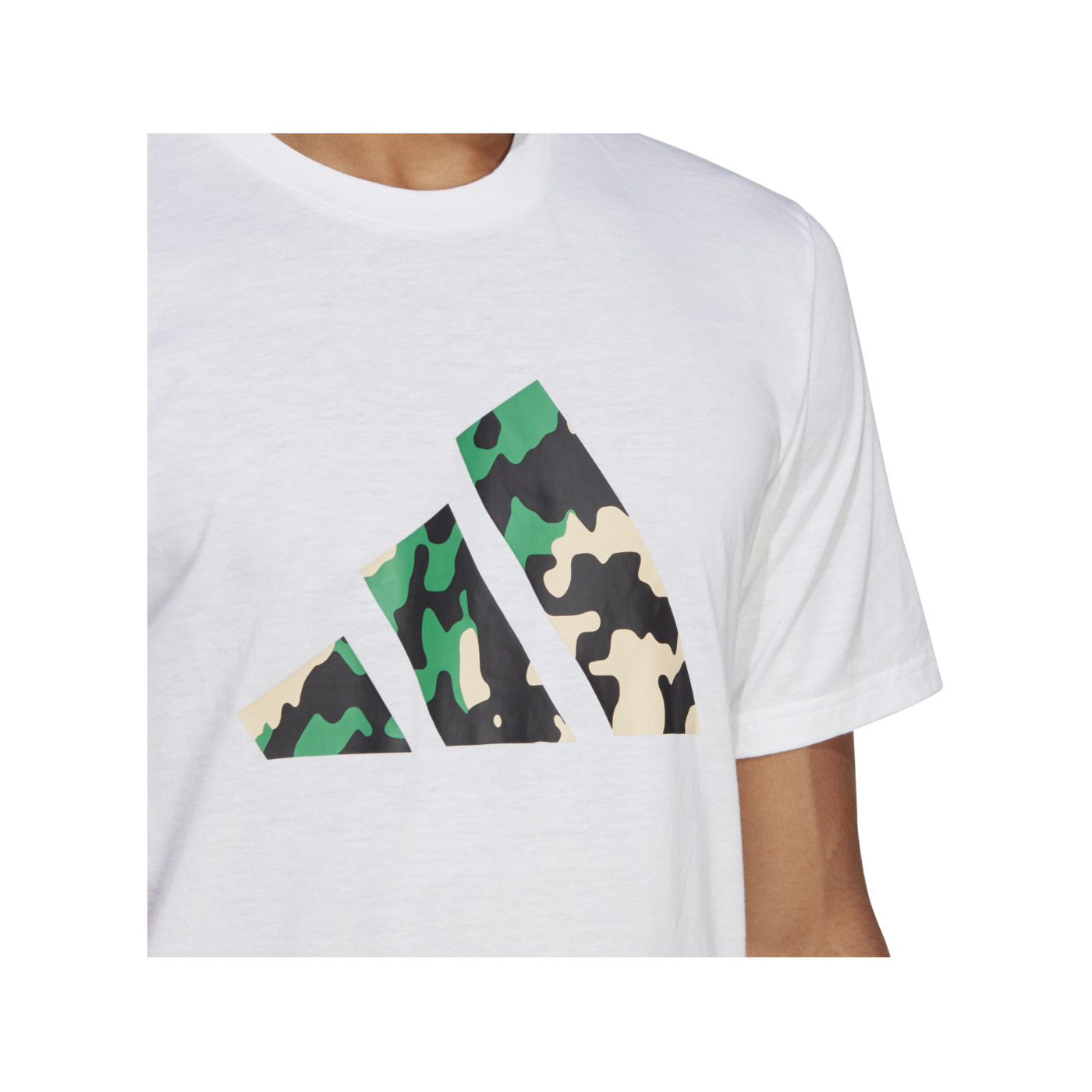 adidas Seasonal Logo Trainingsshirt Weiss Grün