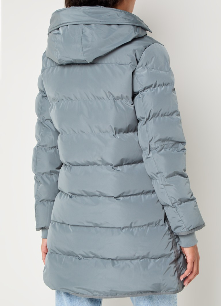 Airforce Jade padded jacket with hood and flap pockets
