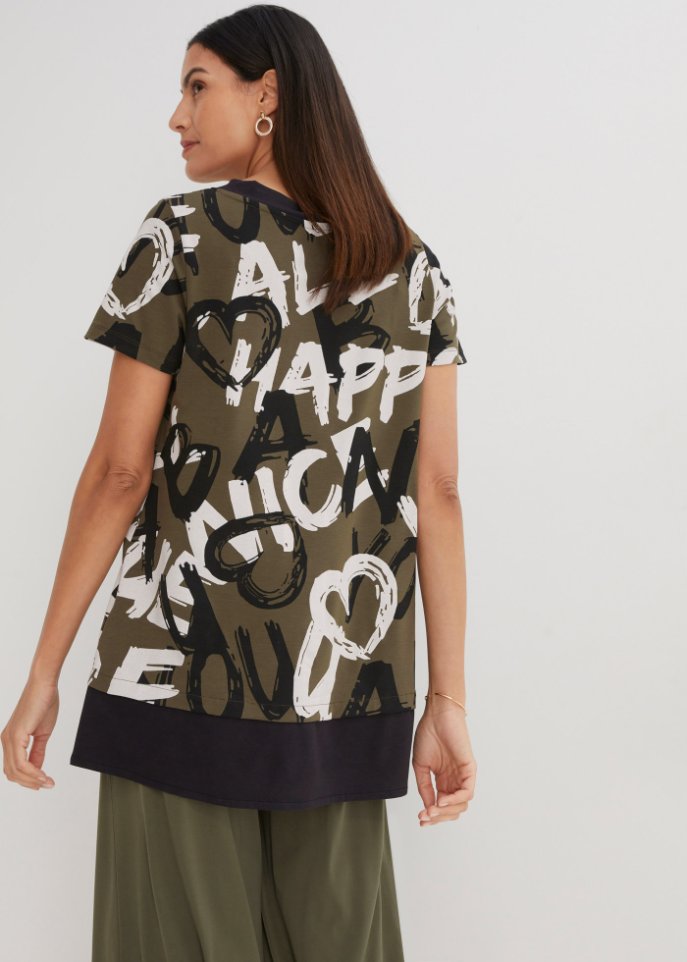 Long-Shirt mit Kurzarm