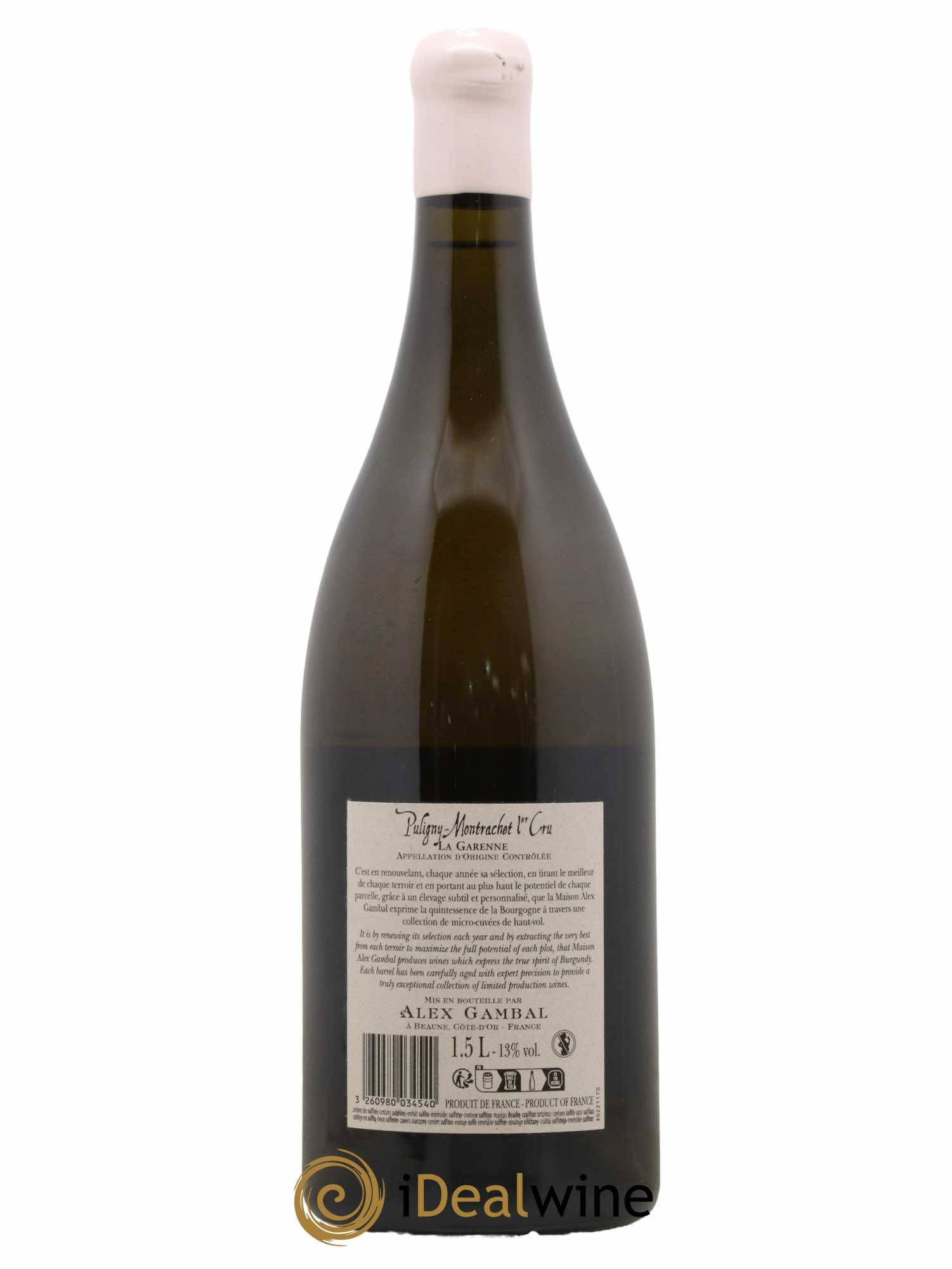 Puligny-Montrachet 1er Cru La Garenne Alex Gambal 2016 - Lot de 1 Magnum