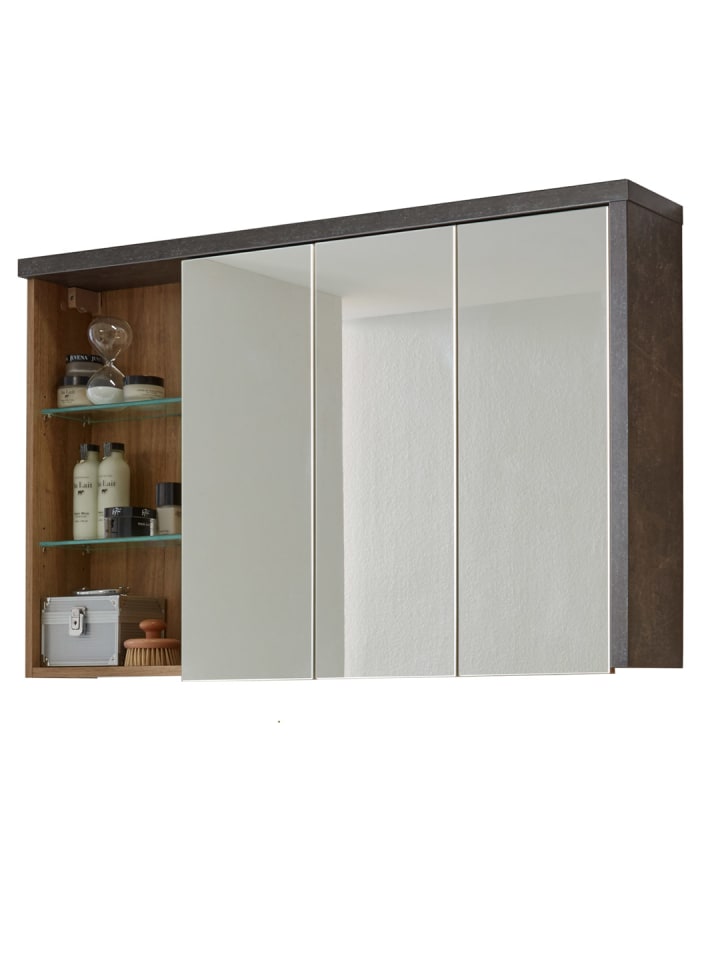ebuy24 Spiegelschrank Bay Eiche Dekor 123 x 18 cm günstig kaufen onesize