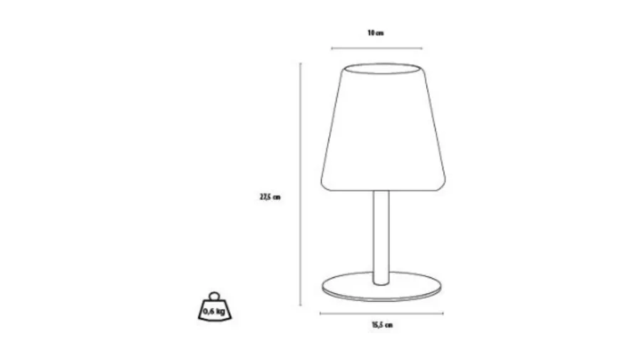 Securit® Wireless Mimi Tafel-Tischleuchte weiss