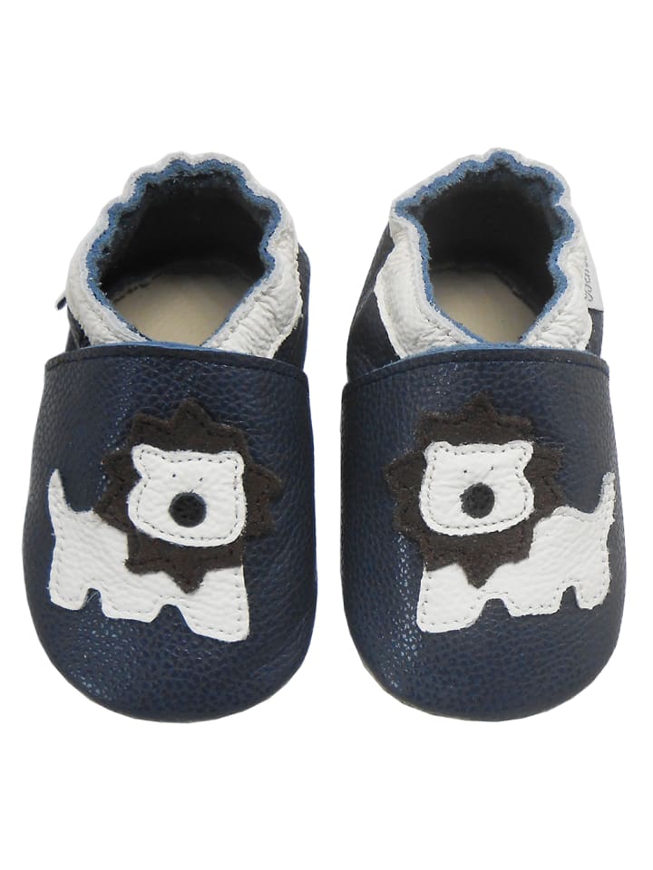 Yalion Leder-Krabbelschuhe 