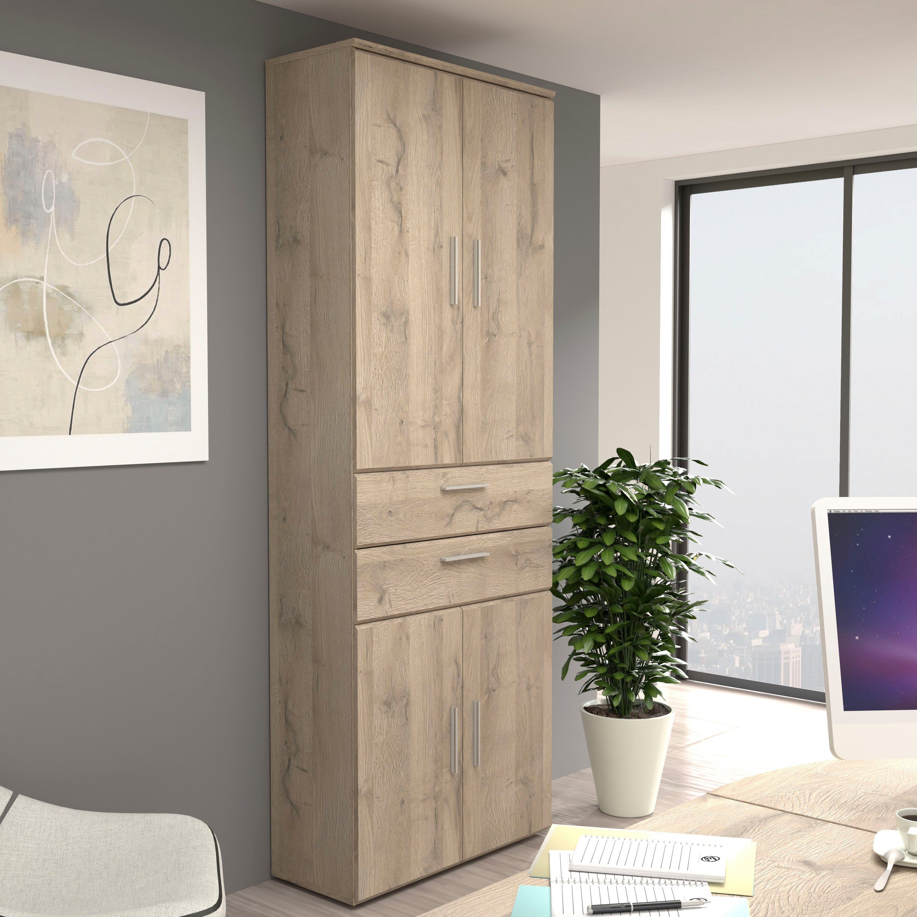 FORTE Aktenschrank Mindi Mehrzweckschrank, Breite 80,5 cm
