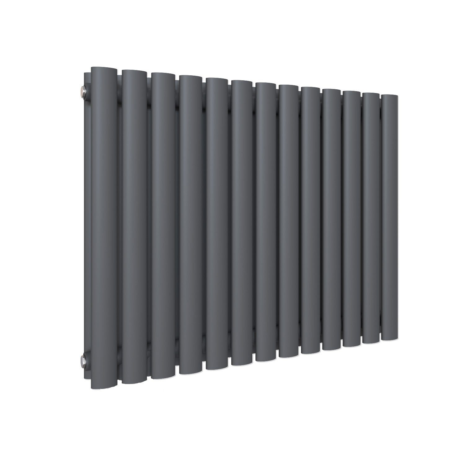 ELEGANT Badheizkörper Röhrenheizkörper Warmwasser,Horizontal,Doppellagig,mit Multiblock,bad, 600 x 770/ 600x1006/ 600 x 1183 mm,Design Heizkörper, Weiß/Anthrazit