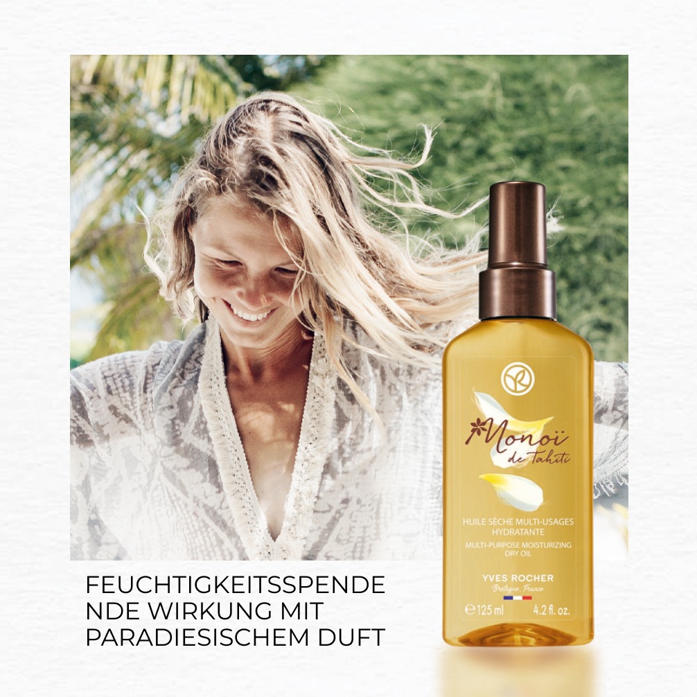 Trockenes Öl multi-use Monoï
