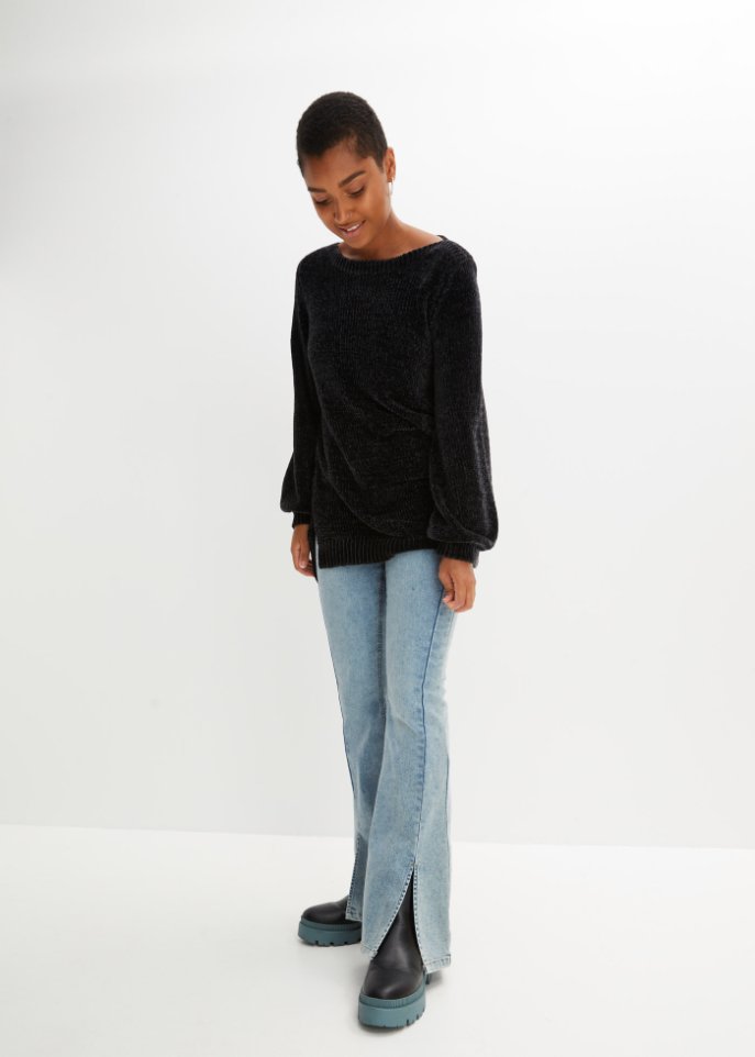 Chenille-Longpullover