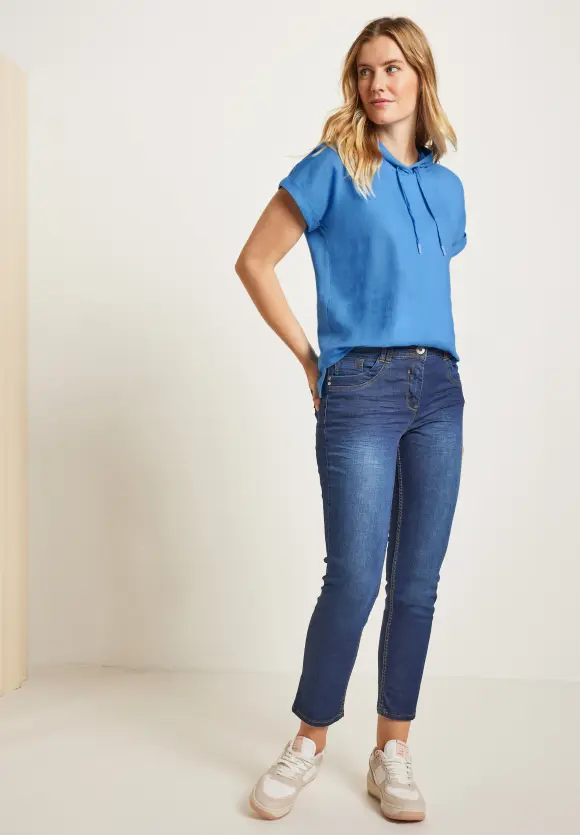 CECIL Leinenbluse im Materialmix