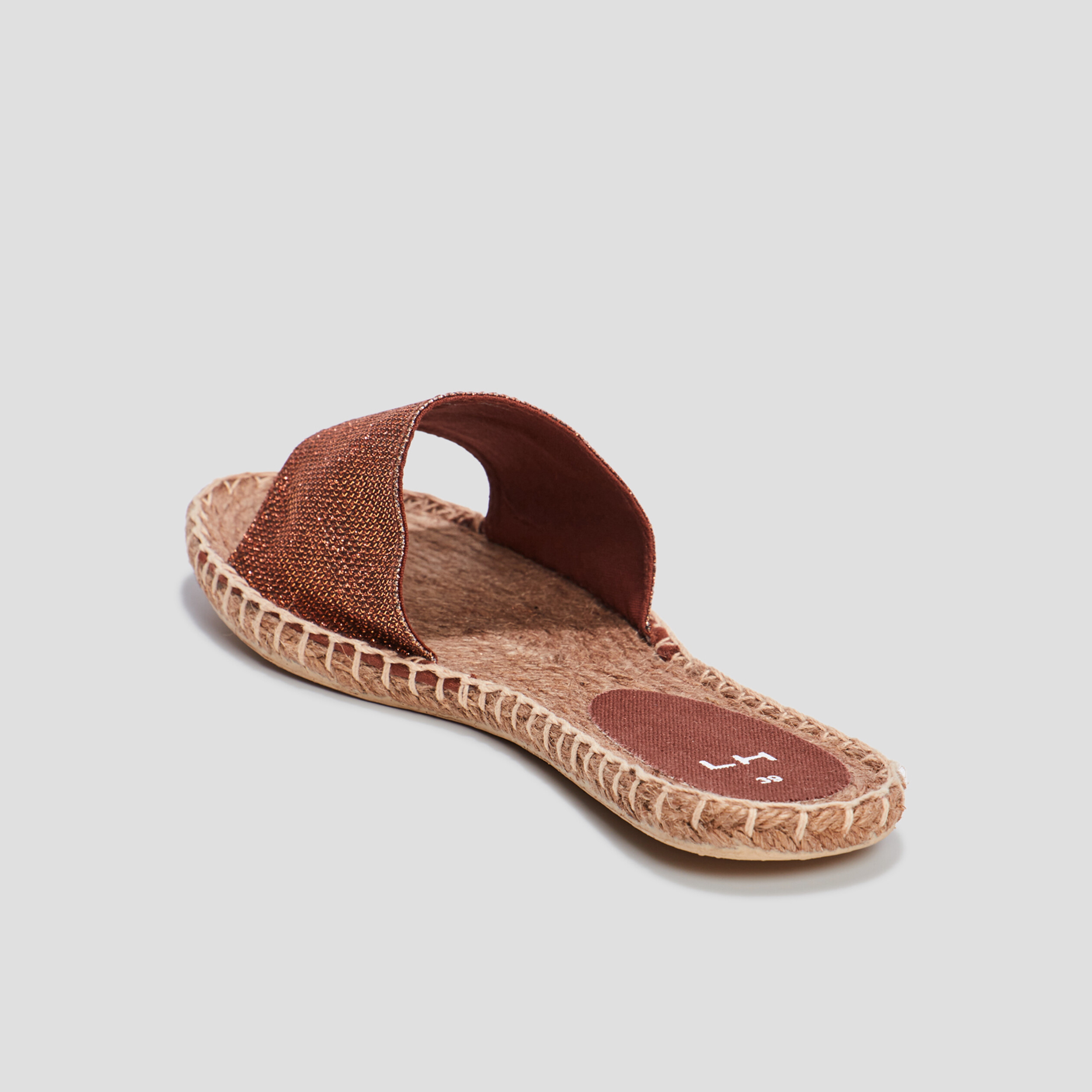 Mules détails cordes couleur or femme | La Halle