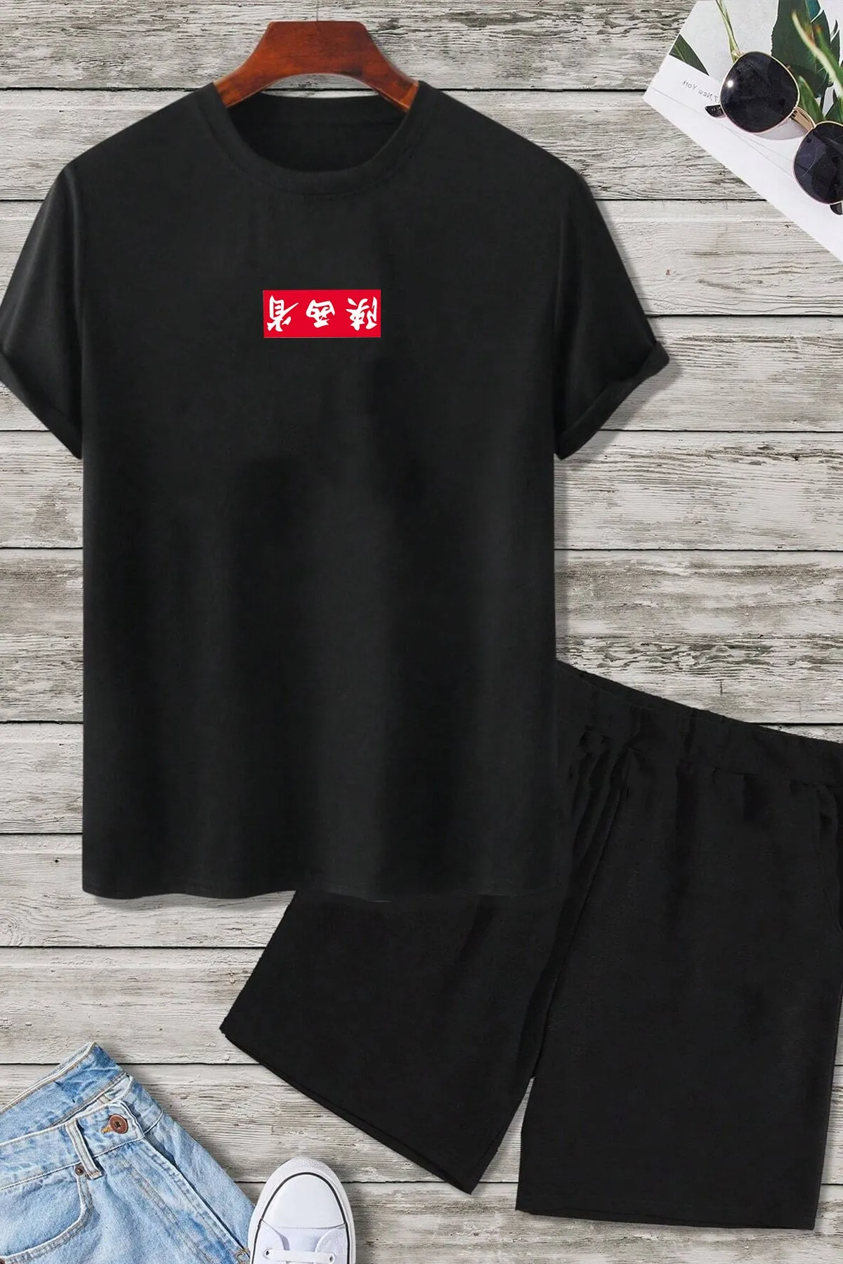 uyguntarz  Shorts-Set mit Chinesebox-Print