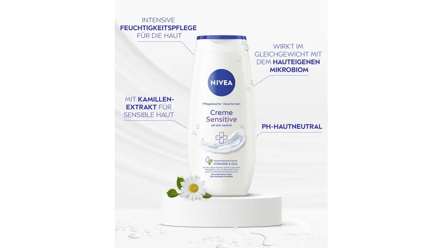 NIVEA Pflegedusche Creme Sensitive ph skin neutral 250 ml