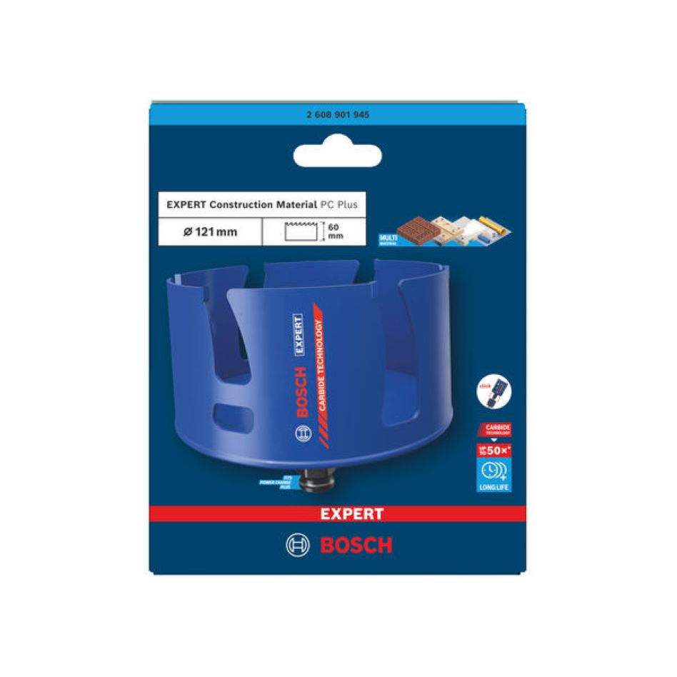 Bosch Blue Accessories 2608901945 EXPERT Power-Change hole saw 121mm