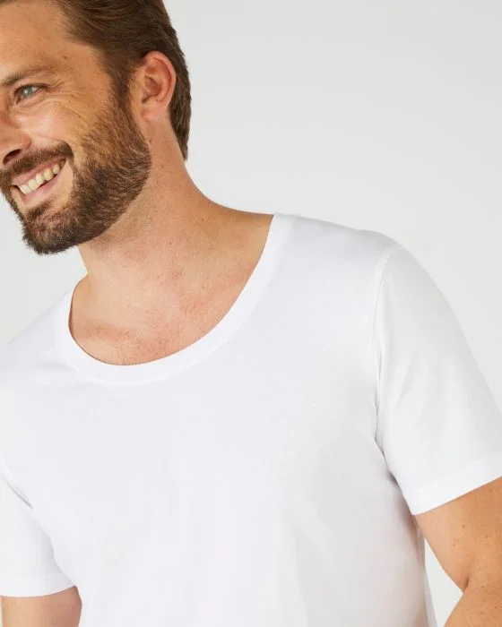 Tee-shirt manches courtes en pur coton pima