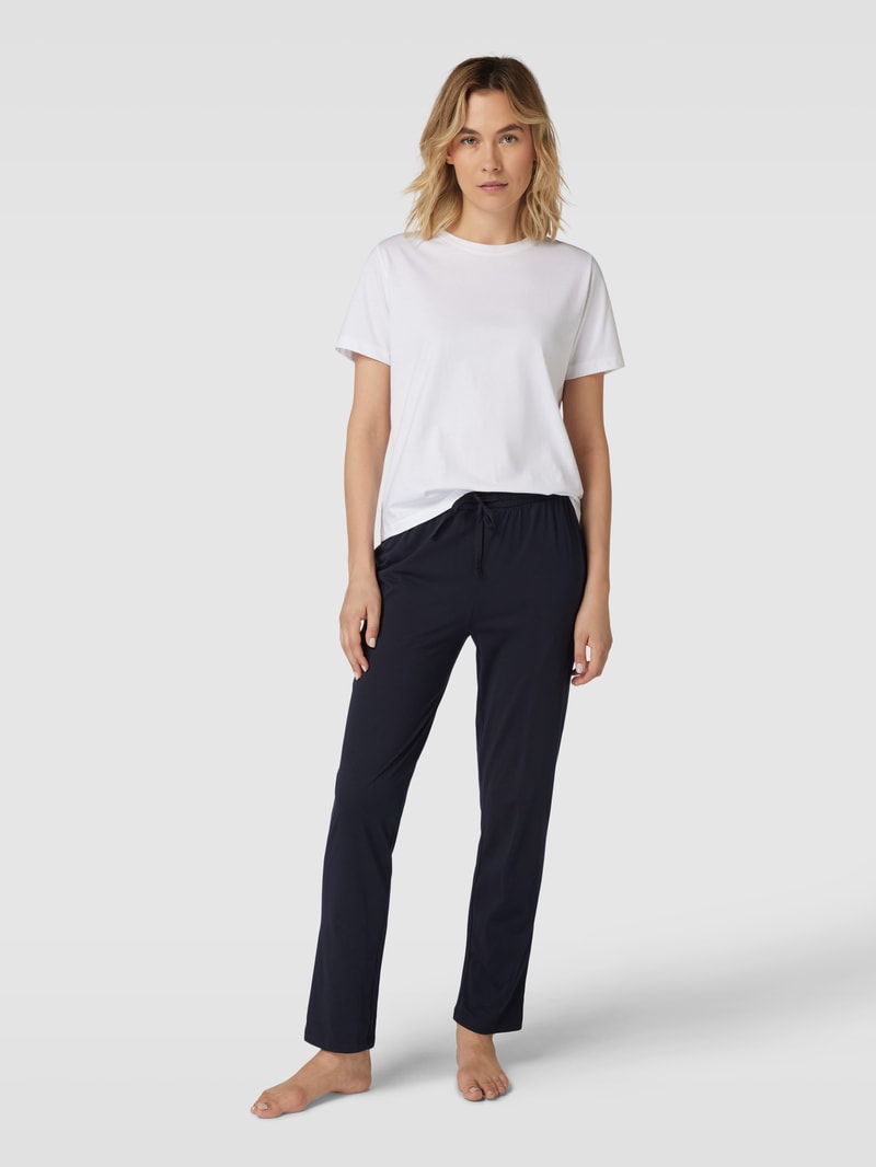 Sweatpants mit elastischem Bund in dunkelblau