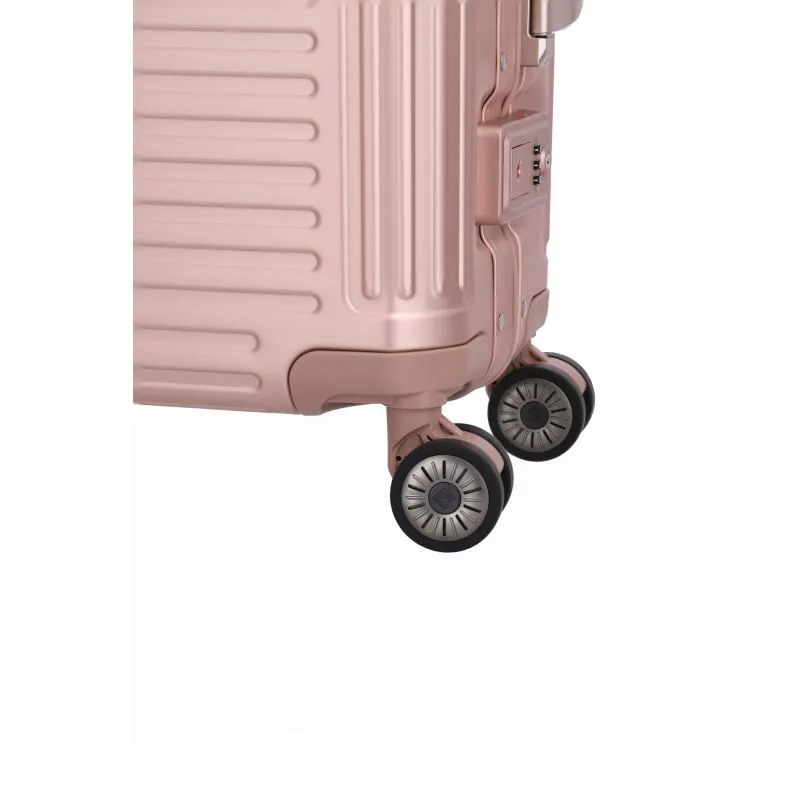 Travelite NEXT Trolley S mit Vortasche 4 Rollen (55 cm) - Rosé