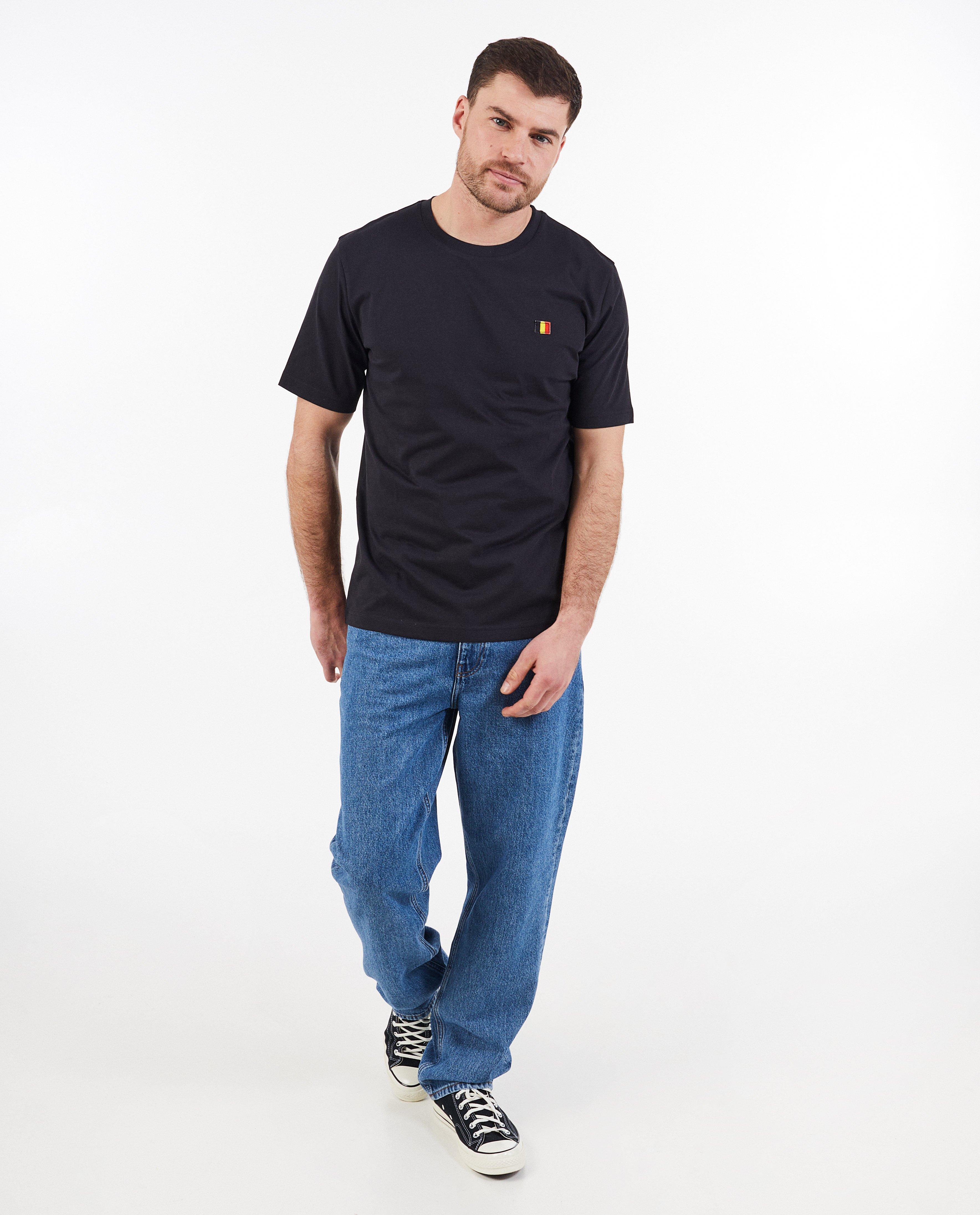 Tricou Family Stories cu etichetă, colecția Supporters, negru pentru bărbați