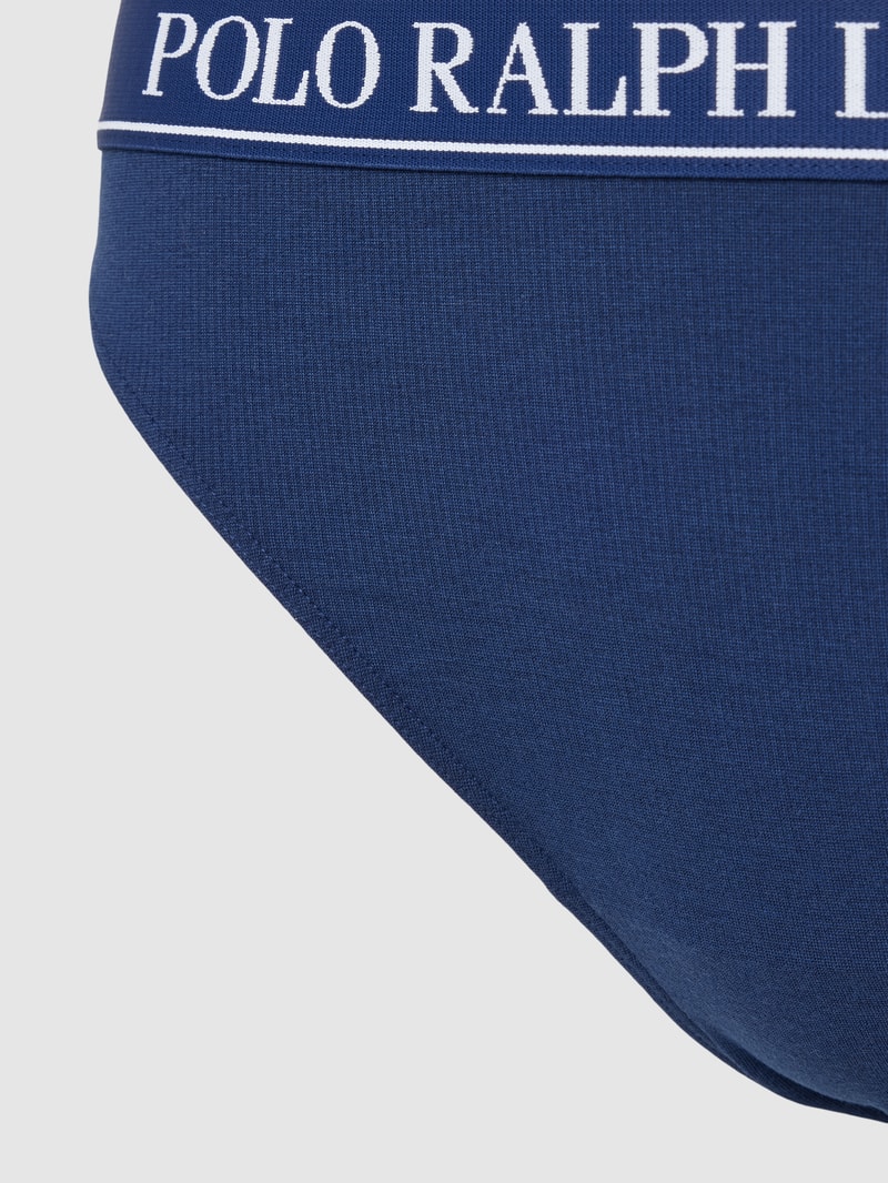 Slip mit elastischem Bund in marineblau