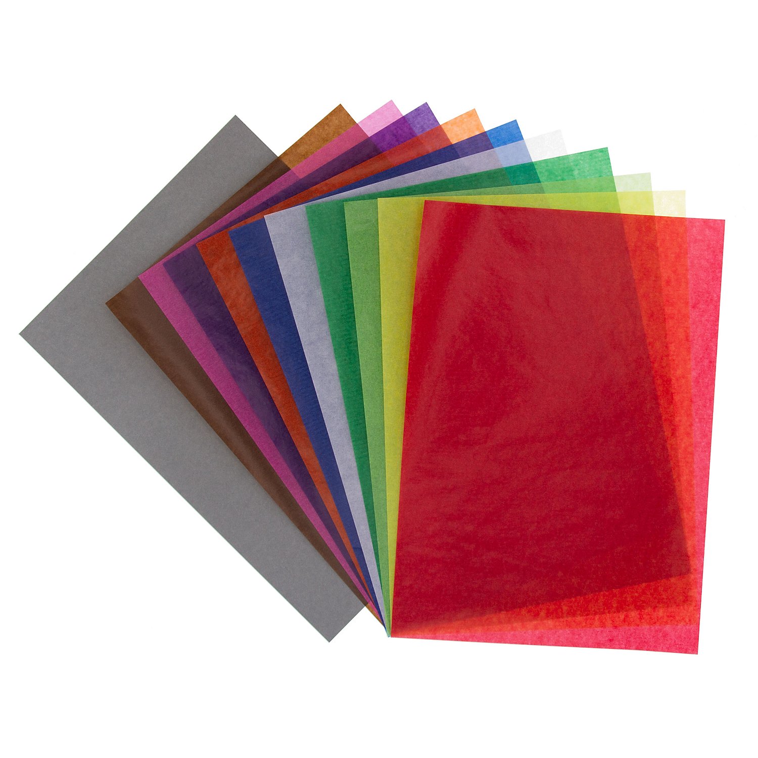buttinette Transparentpapier, bunt, A4, 50 Blatt